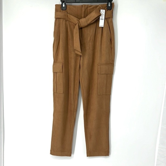 White House Black Market Pants - White House black market NWT women’s 00 suede tapered ankle pants
